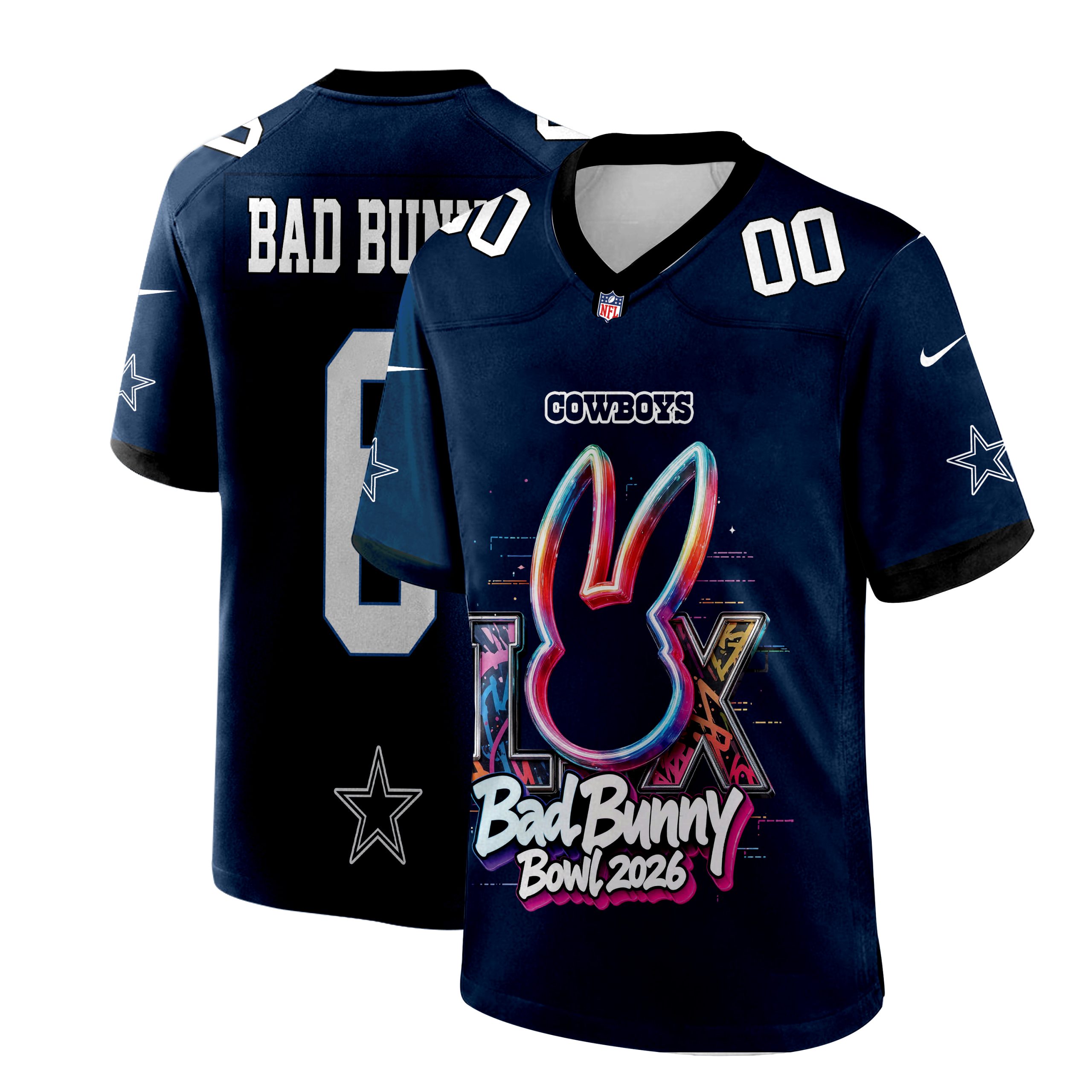Bad Bunny Super Bowl Eagles Jersey(32 Team) - Image 10